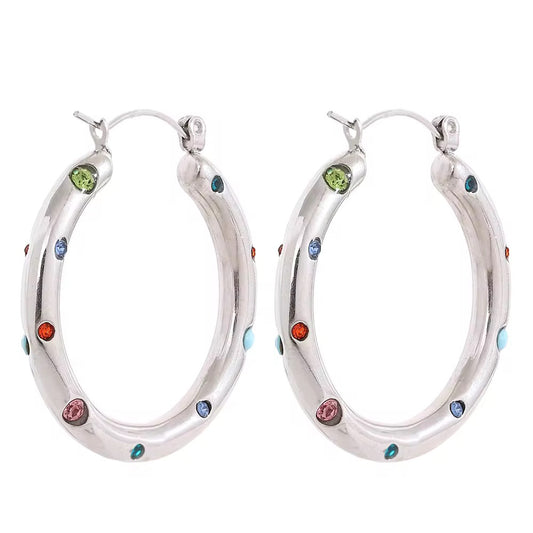 Lola Hoops- Silver