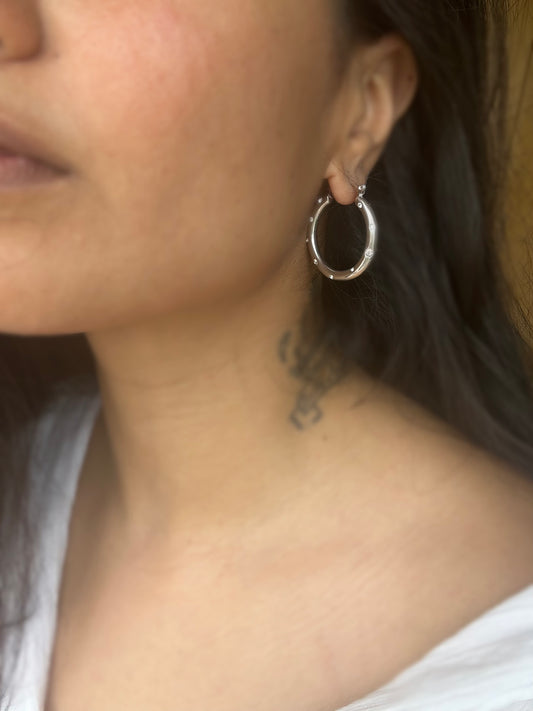 Lola Hoops- Silver