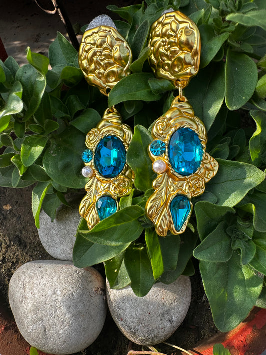 Vintage Sapphire Danglers