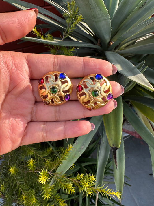 Khalesi Gold Studs