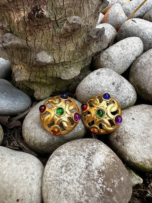 Khalesi Gold Studs