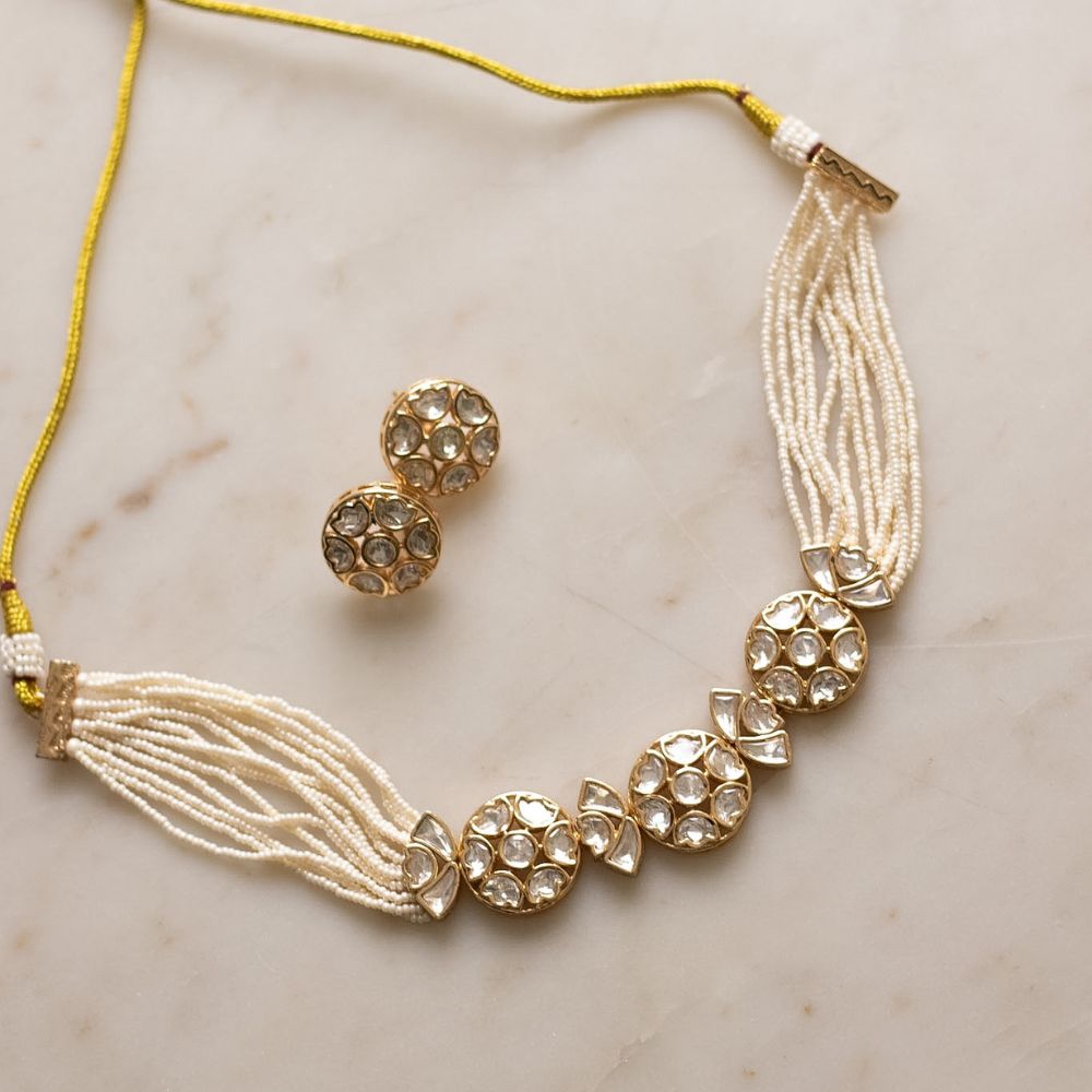 Round Polki Choker Set