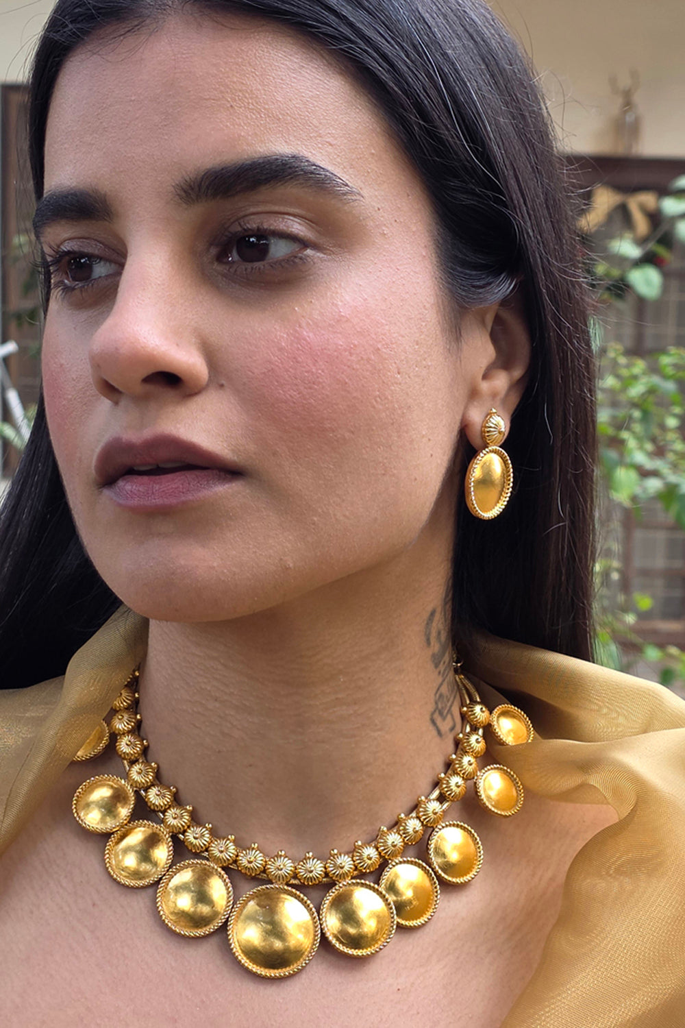 Kittur Gold Plated Necklace