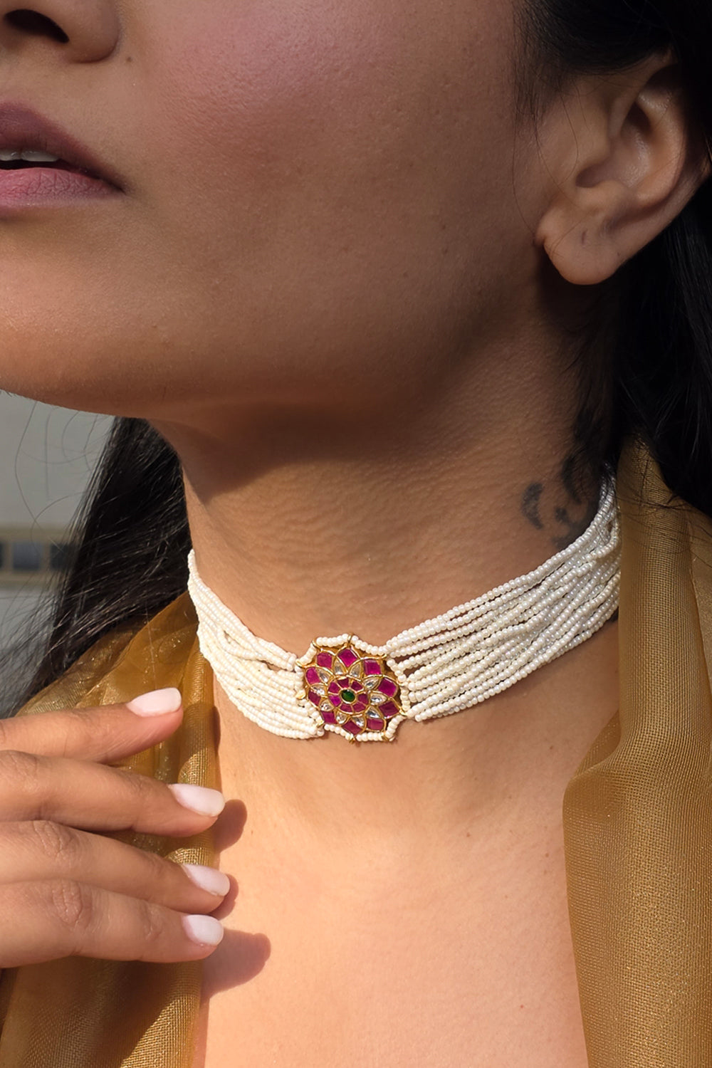 Arnaaz Pearl Choker