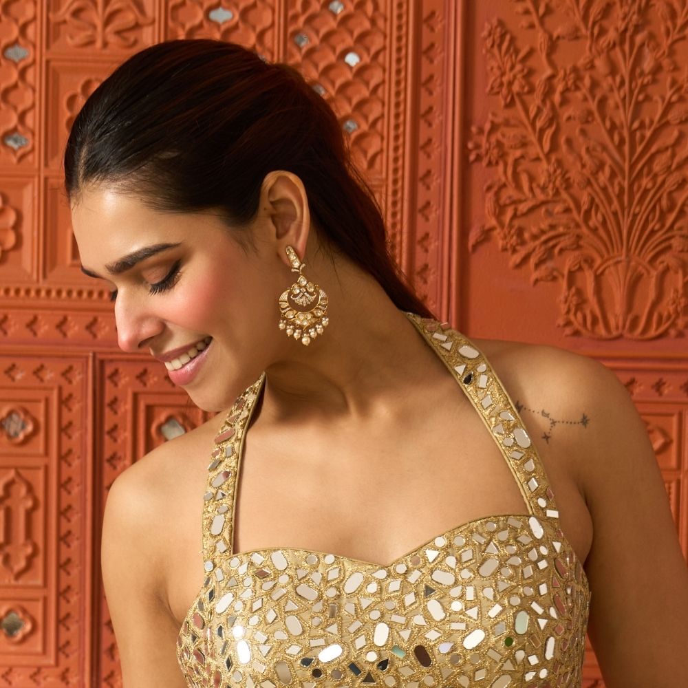 Ishita Polki Diamond Earrings