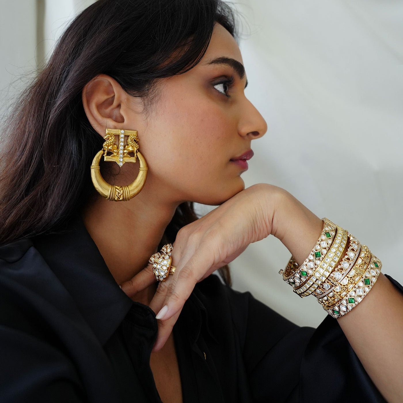 Nira Gold Earrings