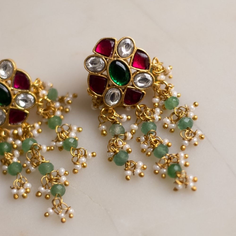 Phool Jadau Earrings