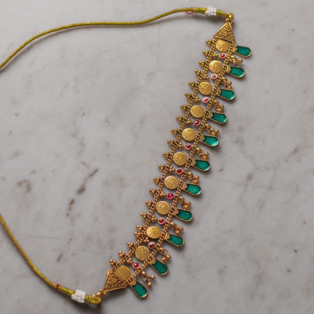 Kundavai Choker- Green