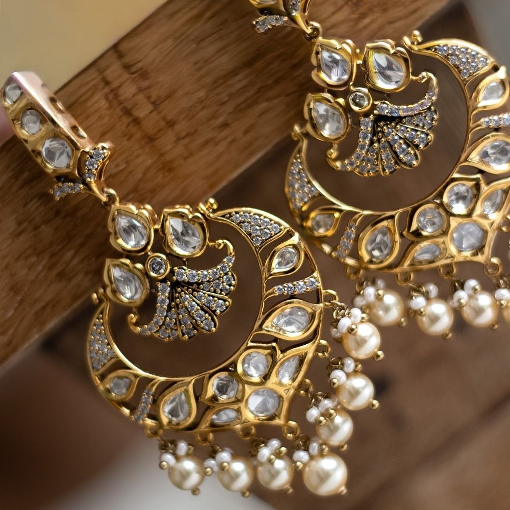 Ishita Polki Diamond Earrings
