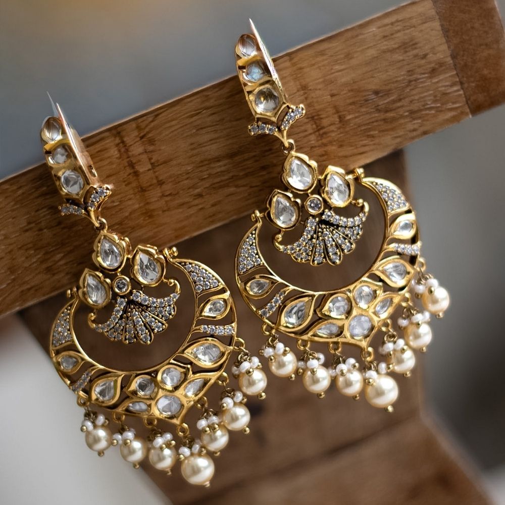 Ishita Polki Diamond Earrings