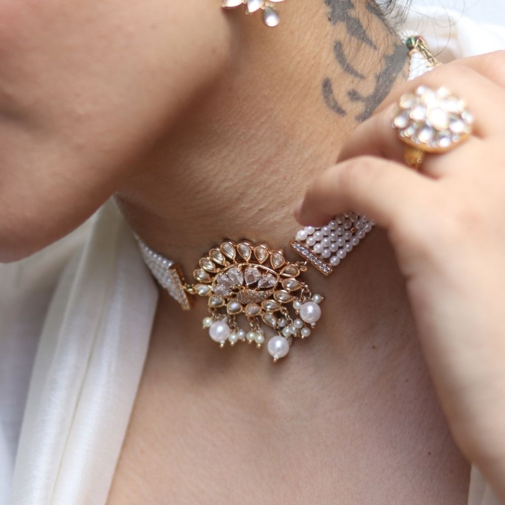 Astha Pearl Choker set
