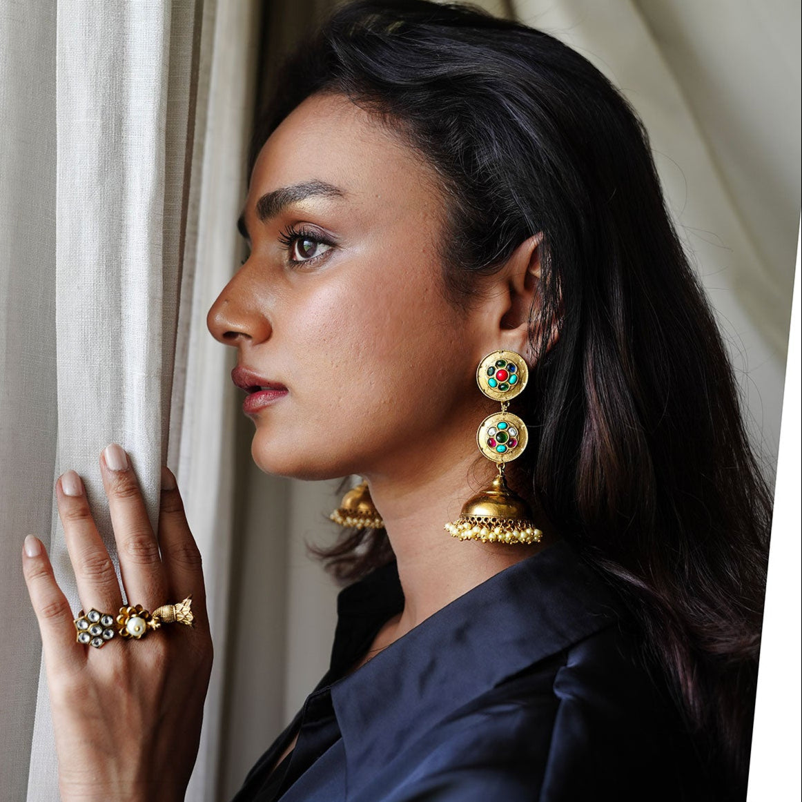 Gauri Chamol In Our Rangana Earrings