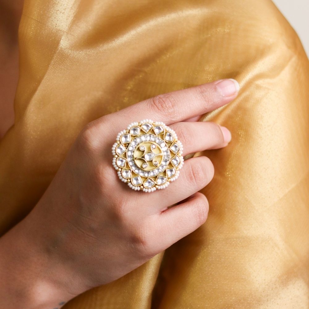 Sohna Jadau Ring