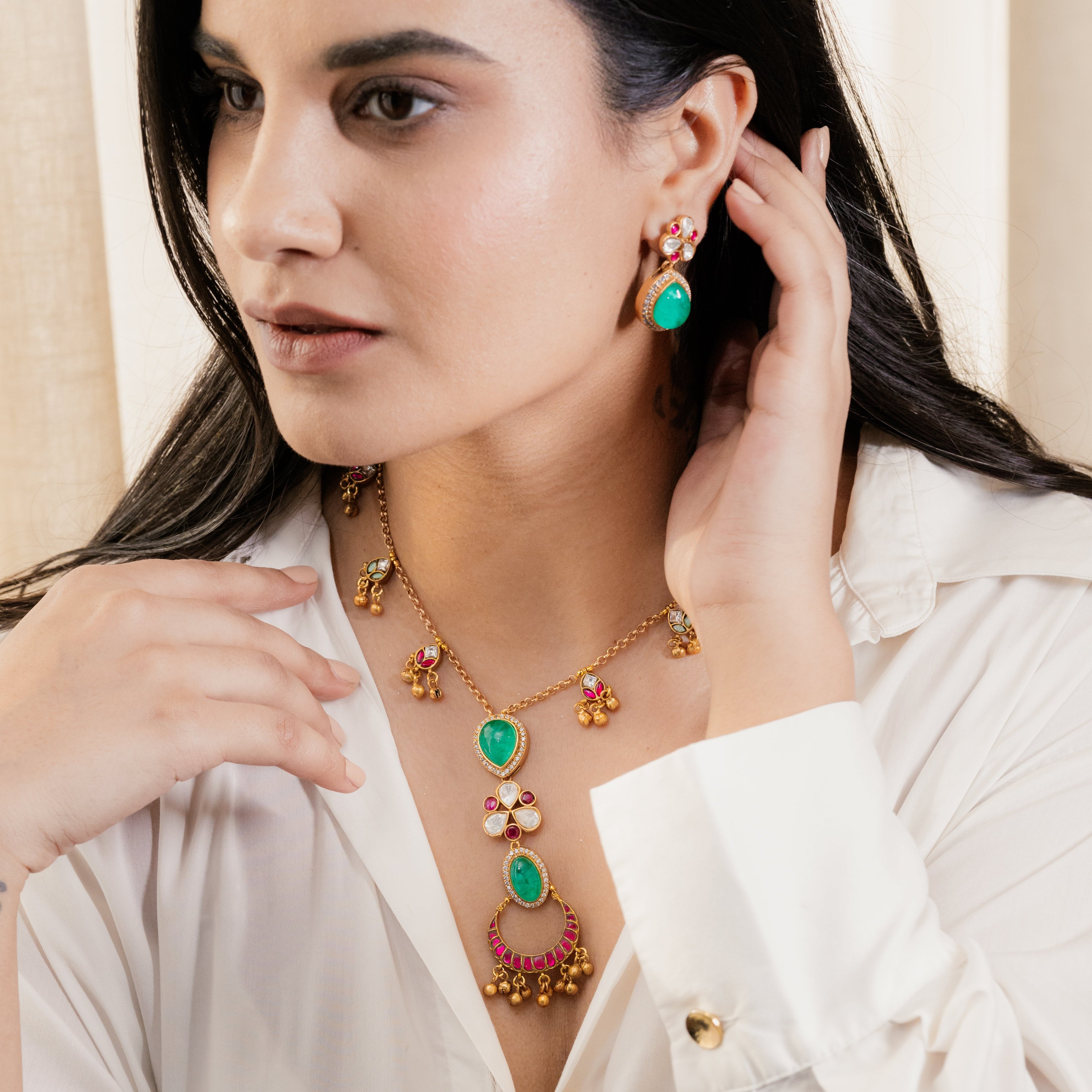 Rani Emerald Set