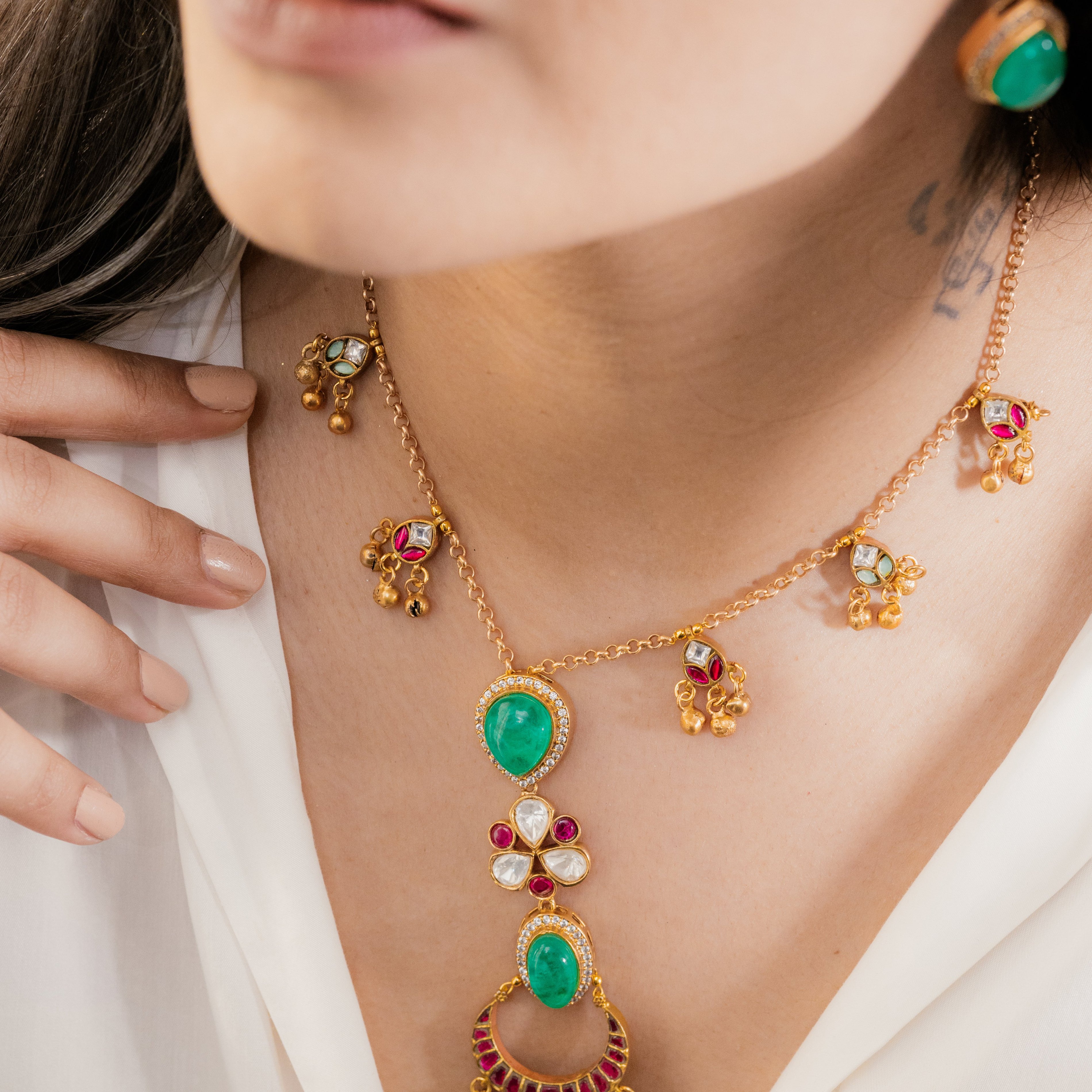 Rani Emerald Set