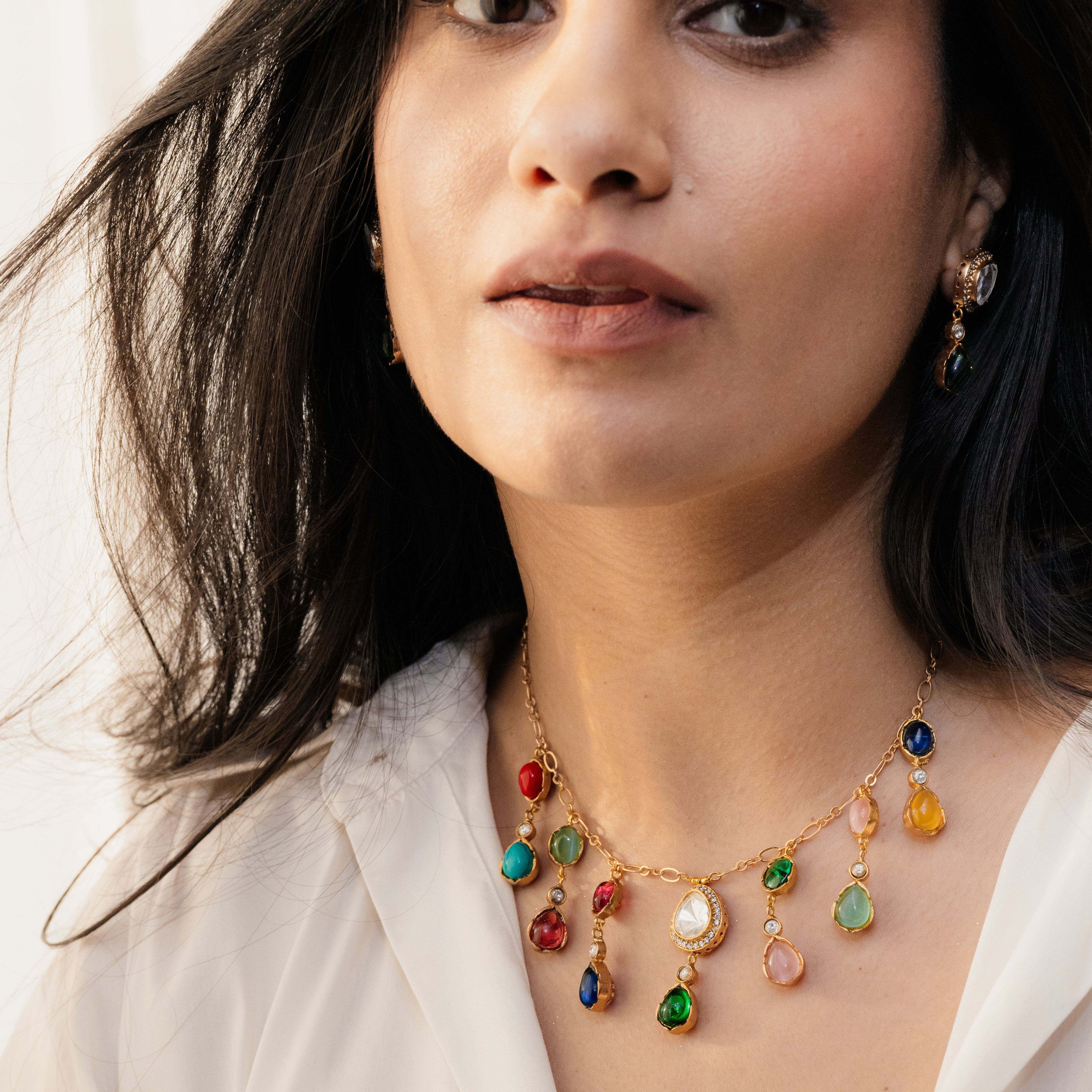 Tasva Navratna Droplet Set