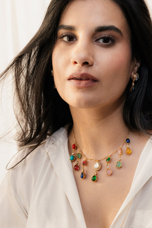 Tasva Navratna Droplet Set