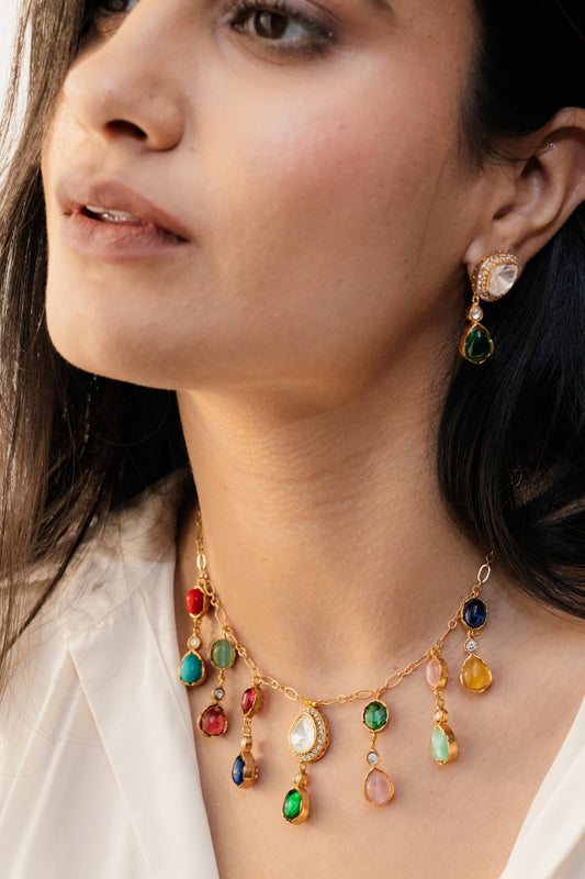 Tasva Navratna Droplet Set