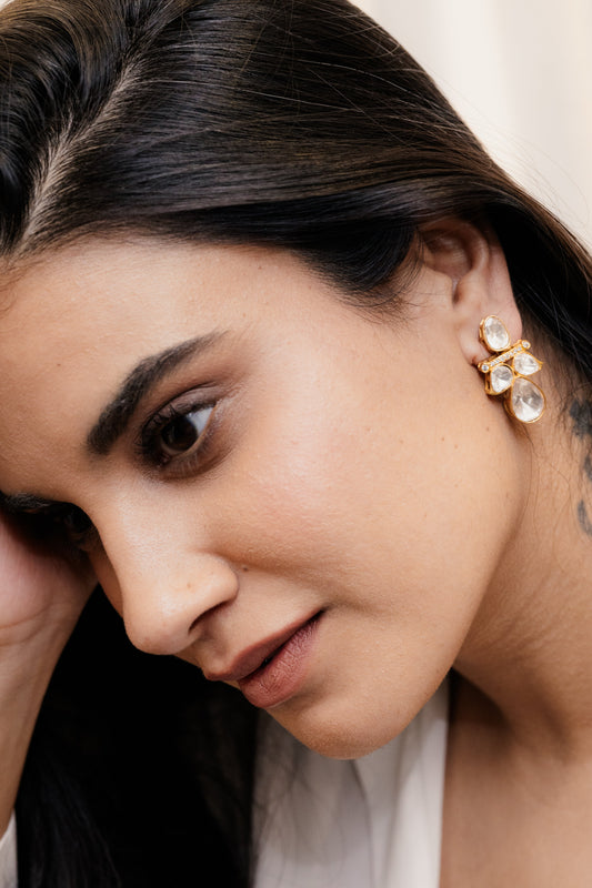 Hoja Polki Earrings