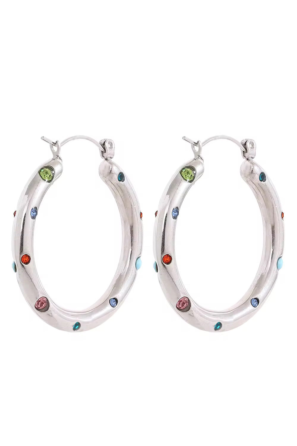Lola Hoops- Silver