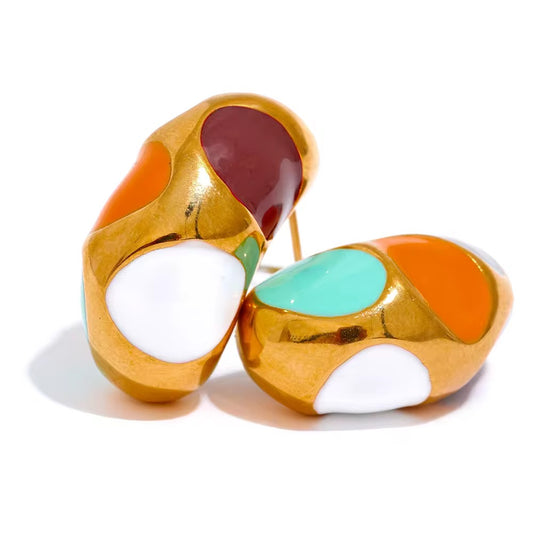 Bean Polka Earring
