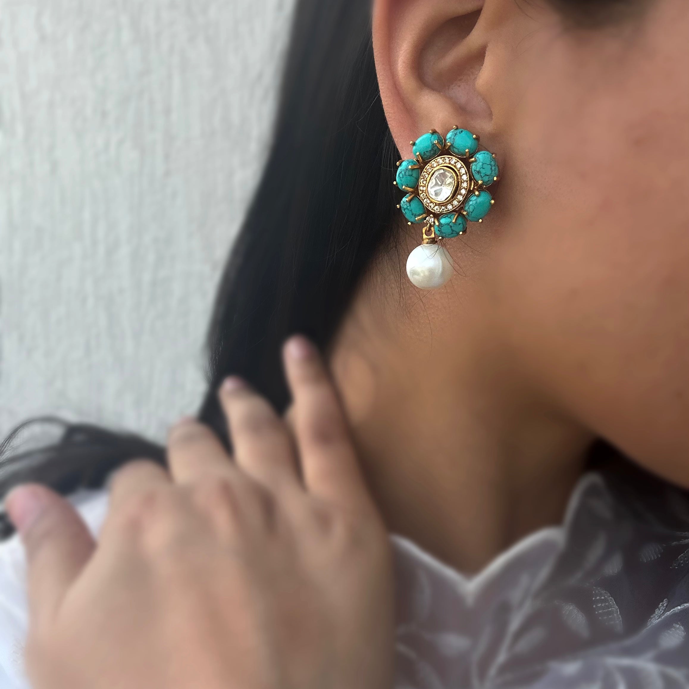 Turq Pearl Drops