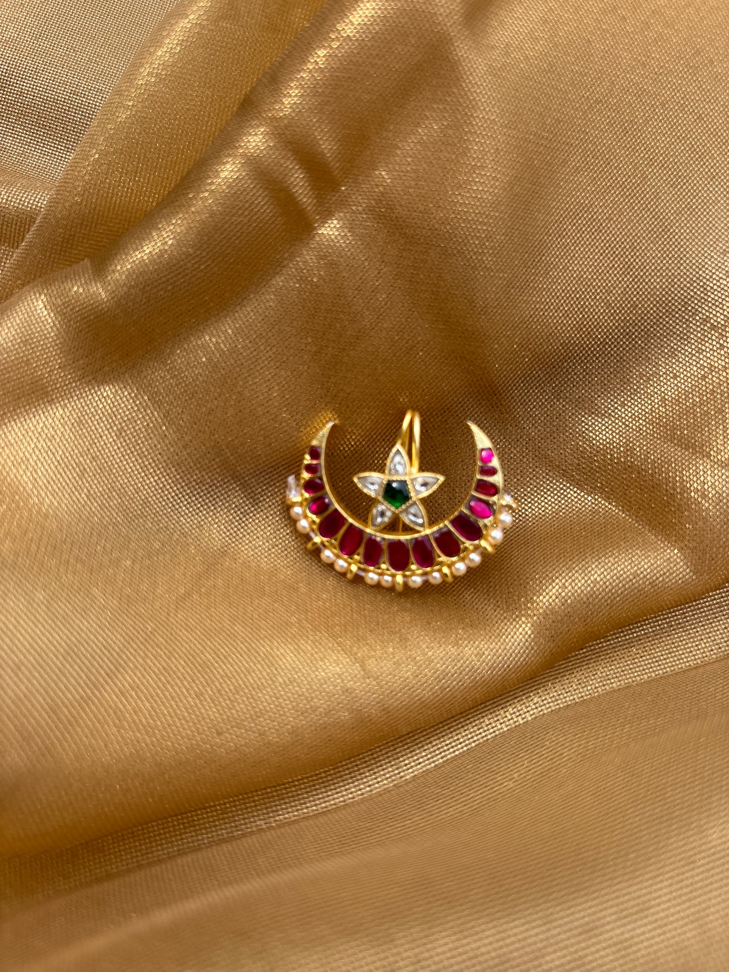 Gulnaar Chaand & Phool Hair pin