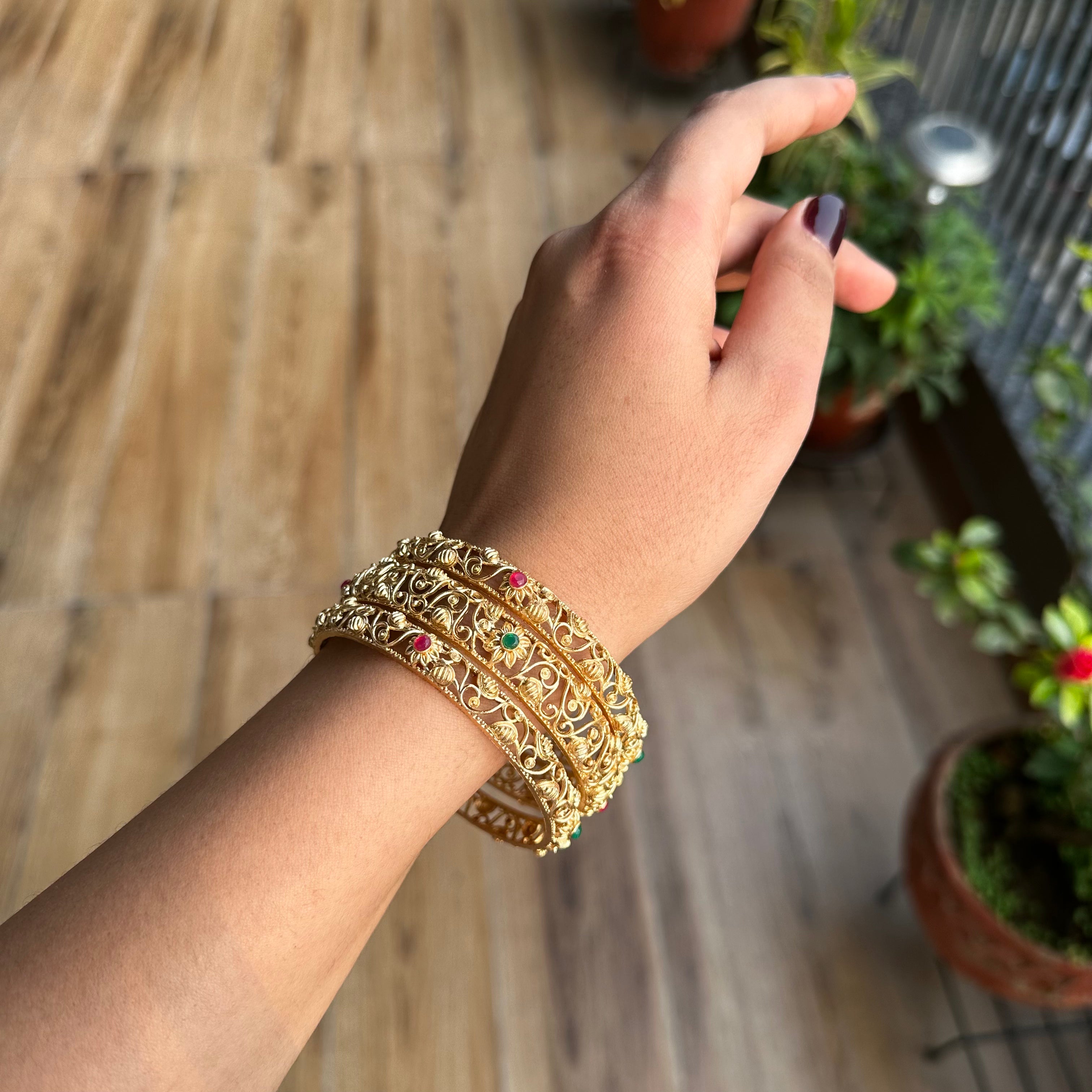 Emaan Jaal Bangles (Set of 3)