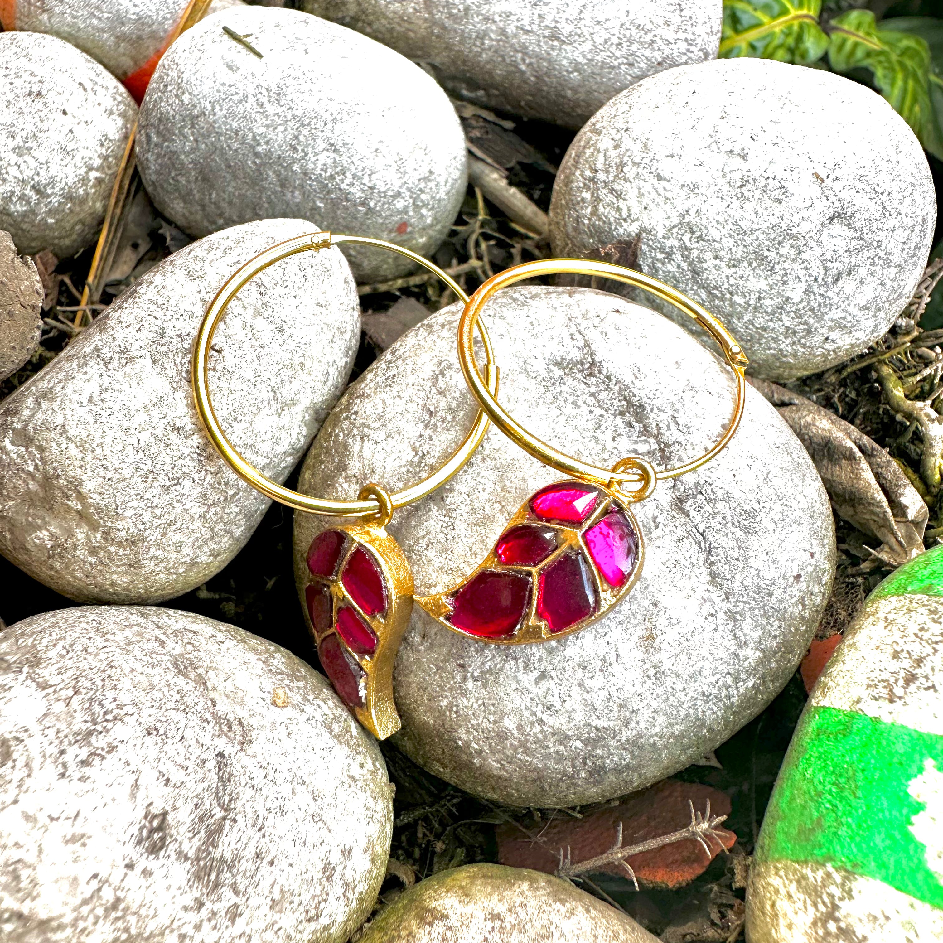 Meena Drop Hoops