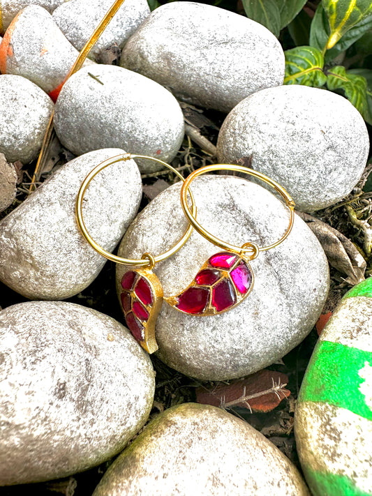 Meena Drop Hoops