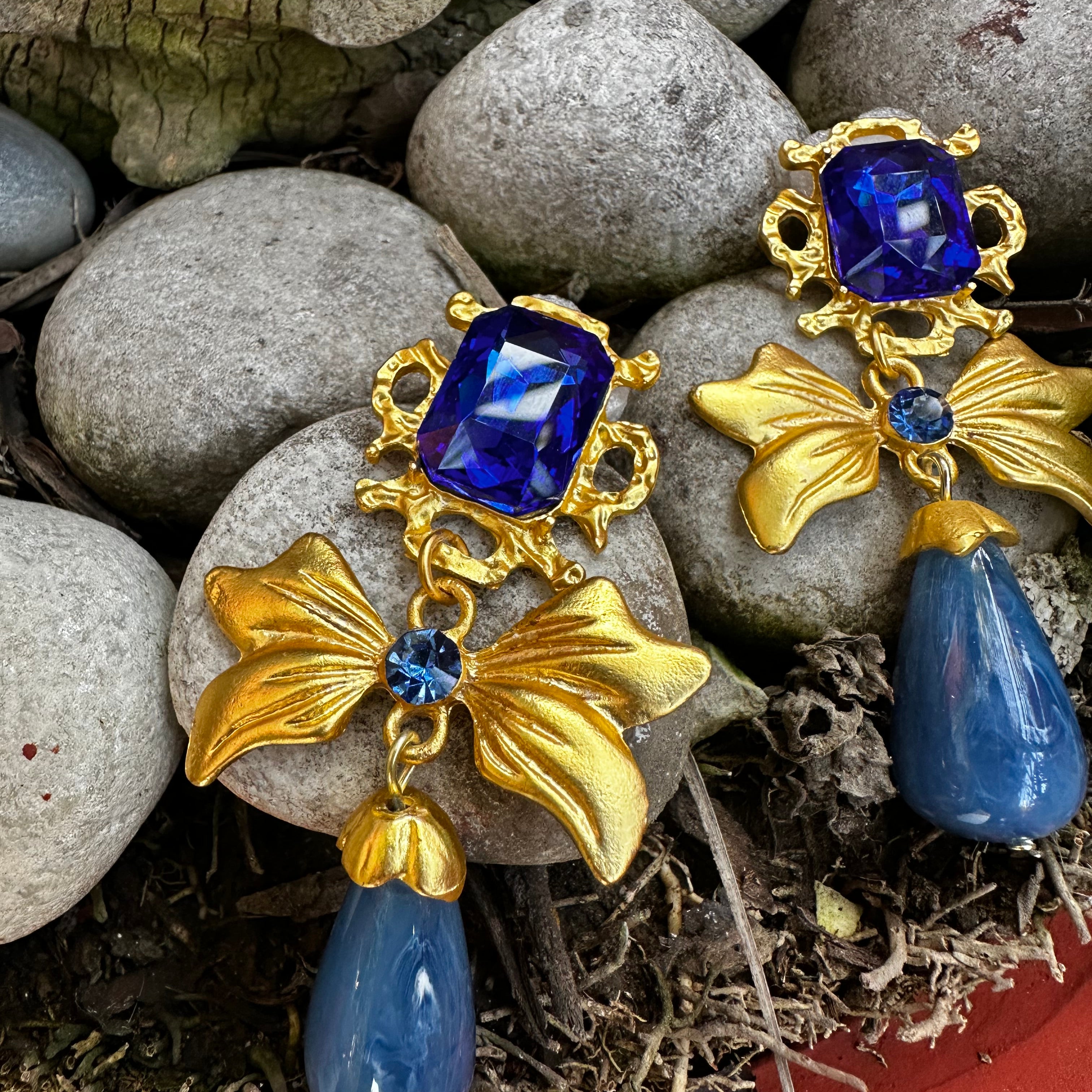 Statement Vintage Bow Earrings