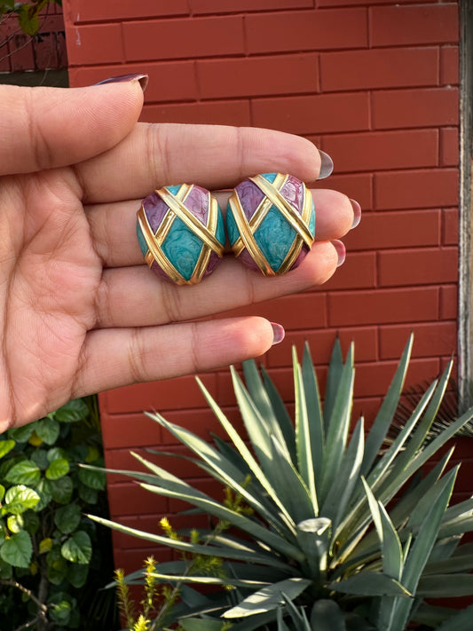 Vintage Enamel Studs