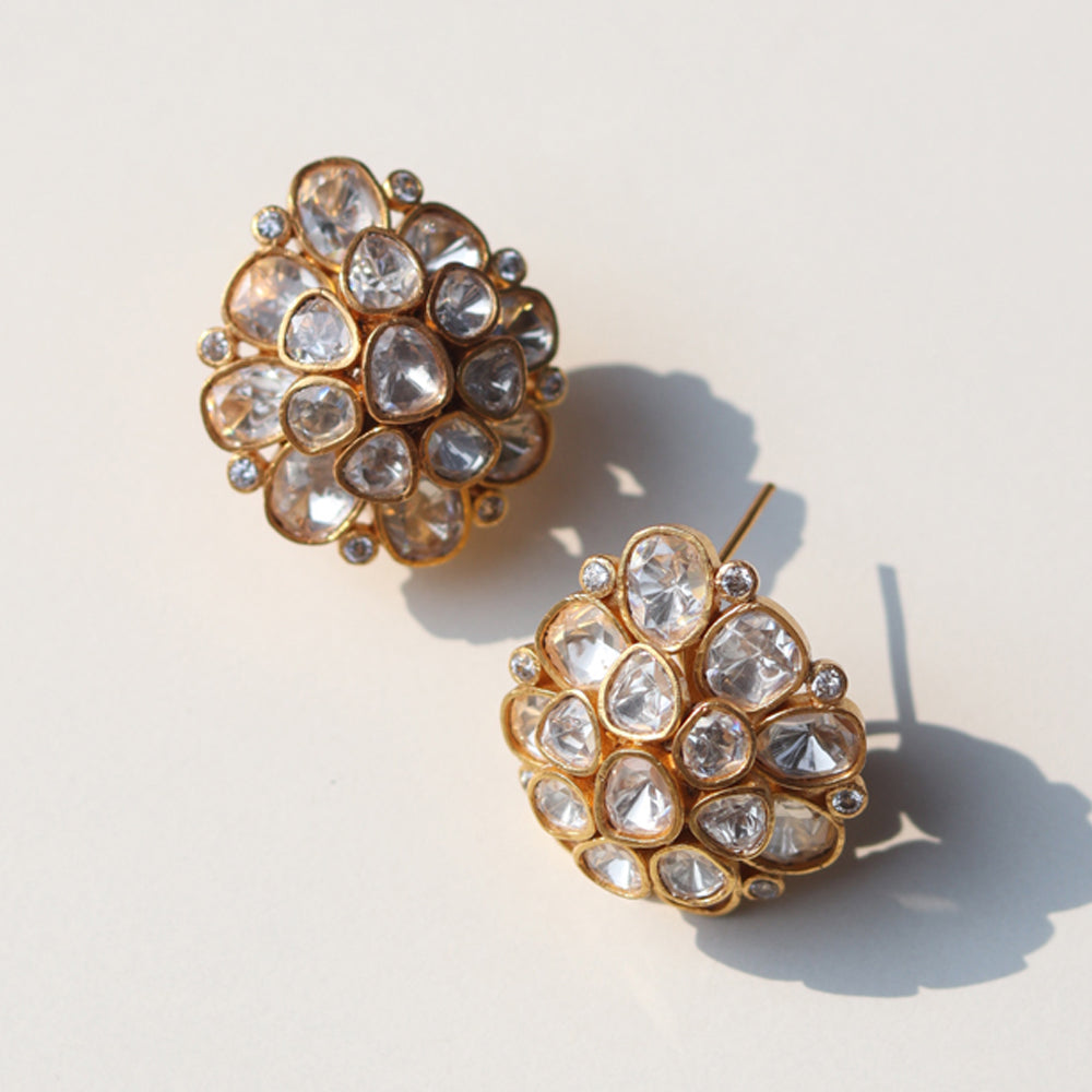 Phool Polki Studs
