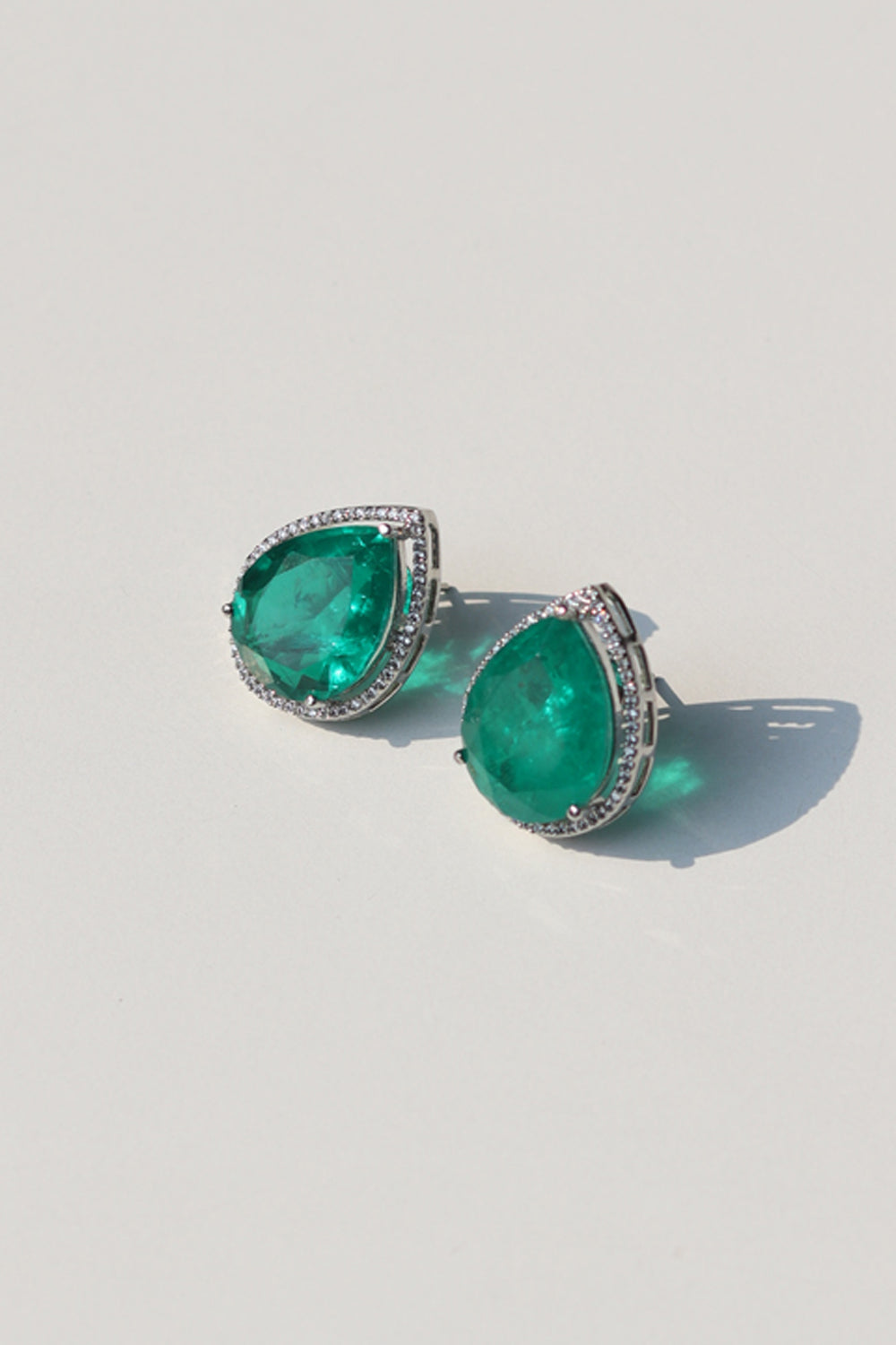 Drop Emerald & Ruby Studs