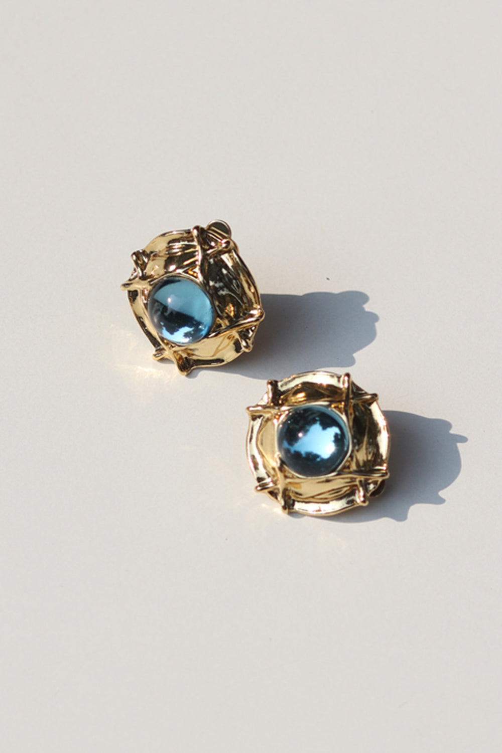Studded Button Ear Clips