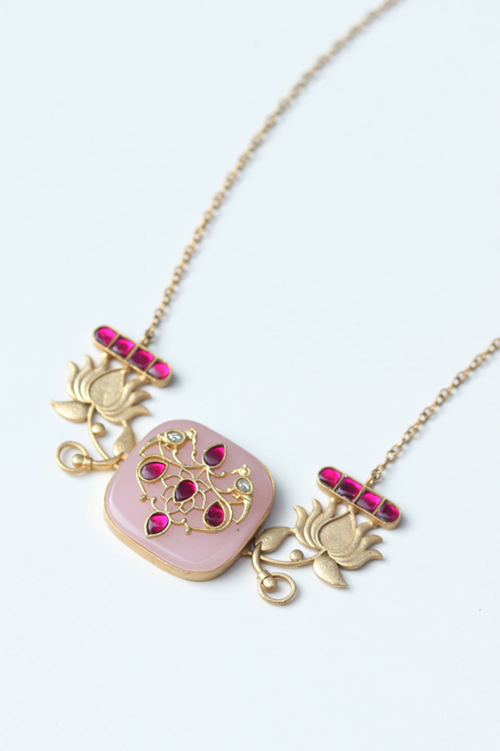 Pink Meenakari Set