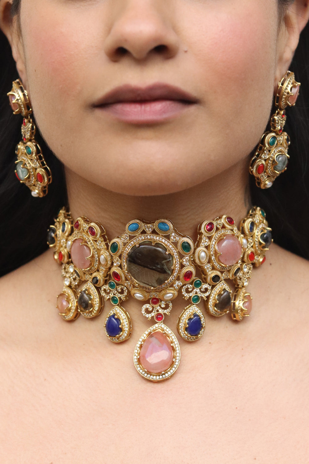 Padma Multicolour Choker