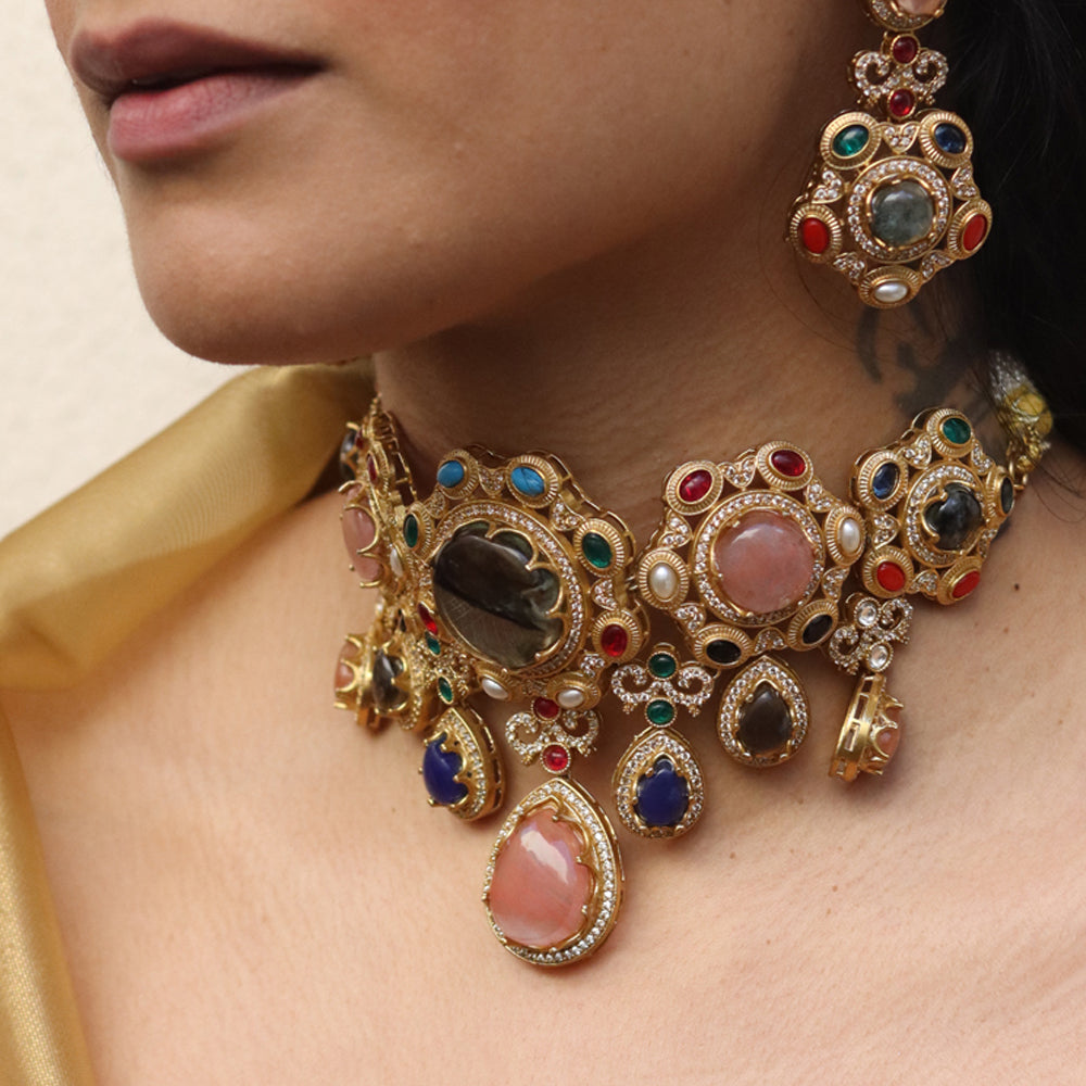 Padma Multicolour Choker