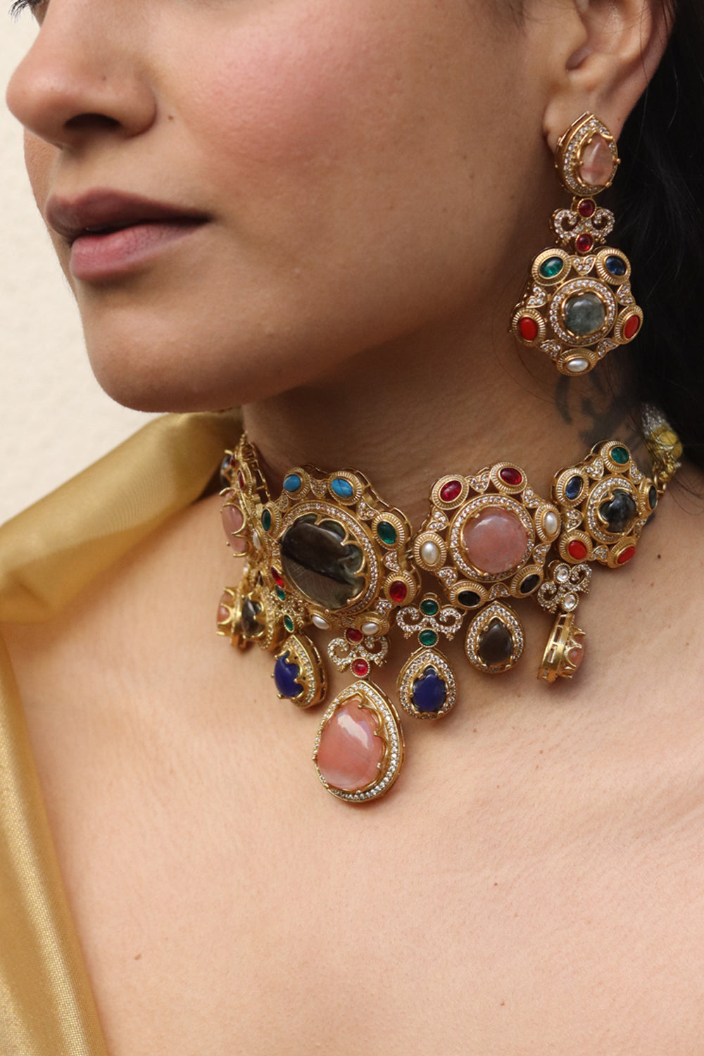 Padma Multicolour Choker