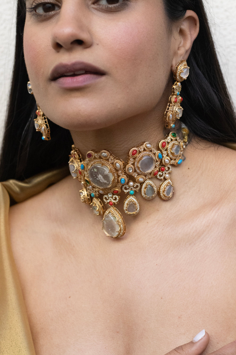 Padma Midnight Grey Choker