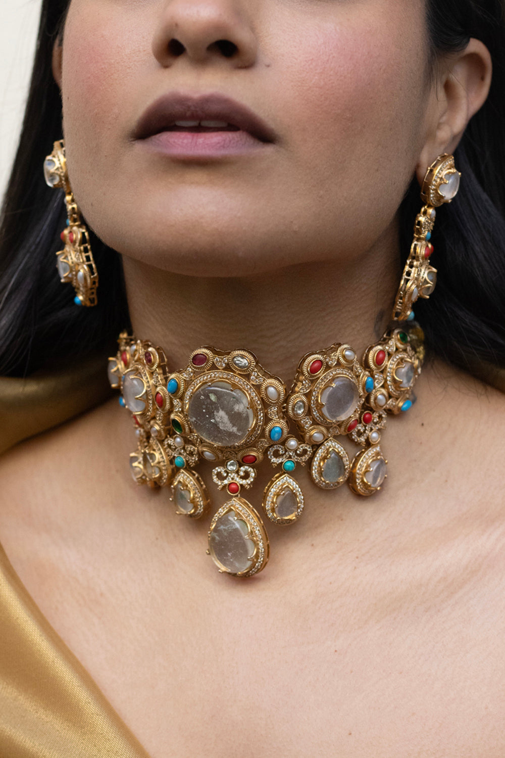 Padma Midnight Grey Choker