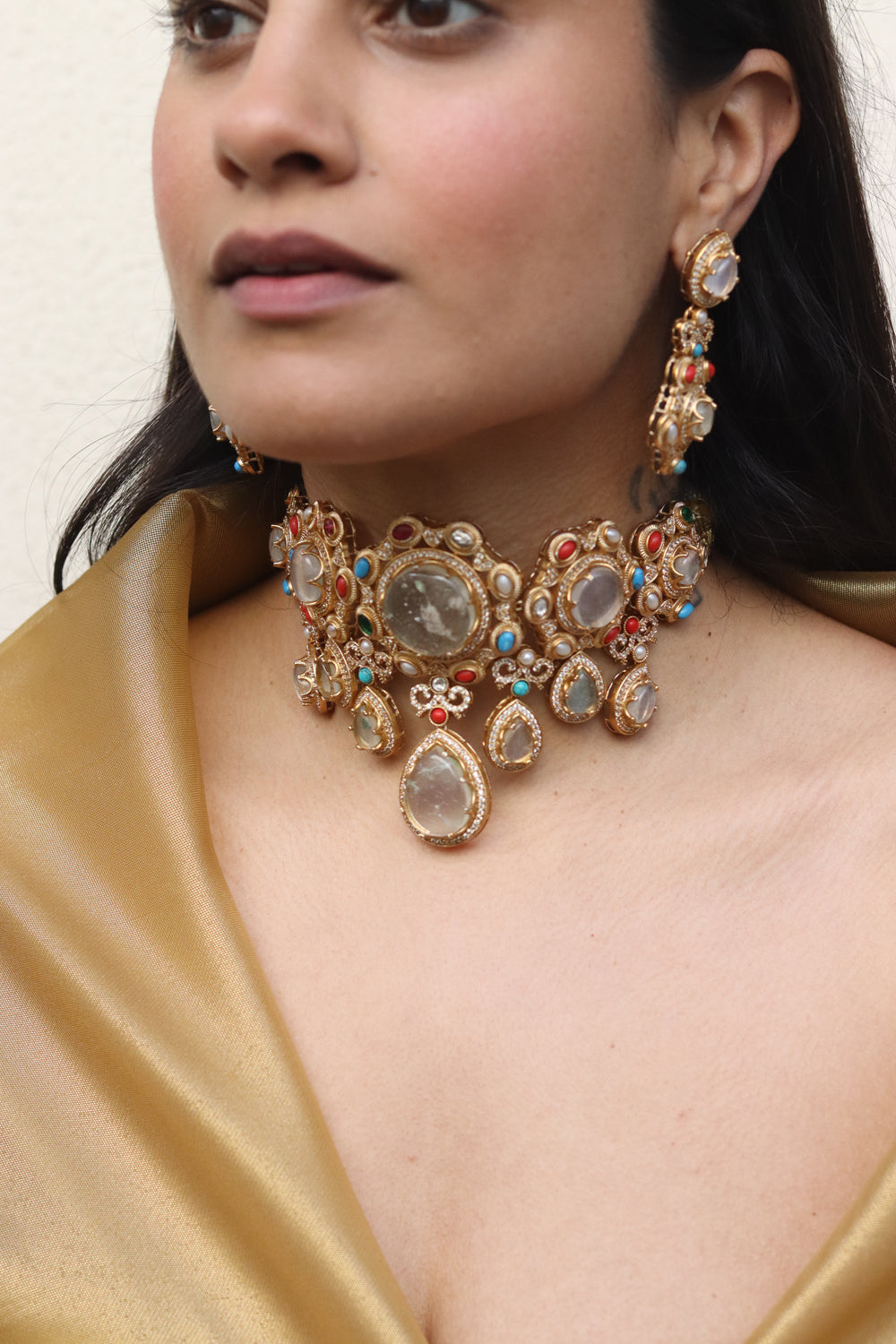 Padma Midnight Grey Choker