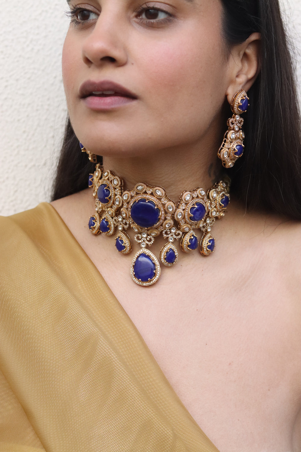 Padma Royal Blue Choker