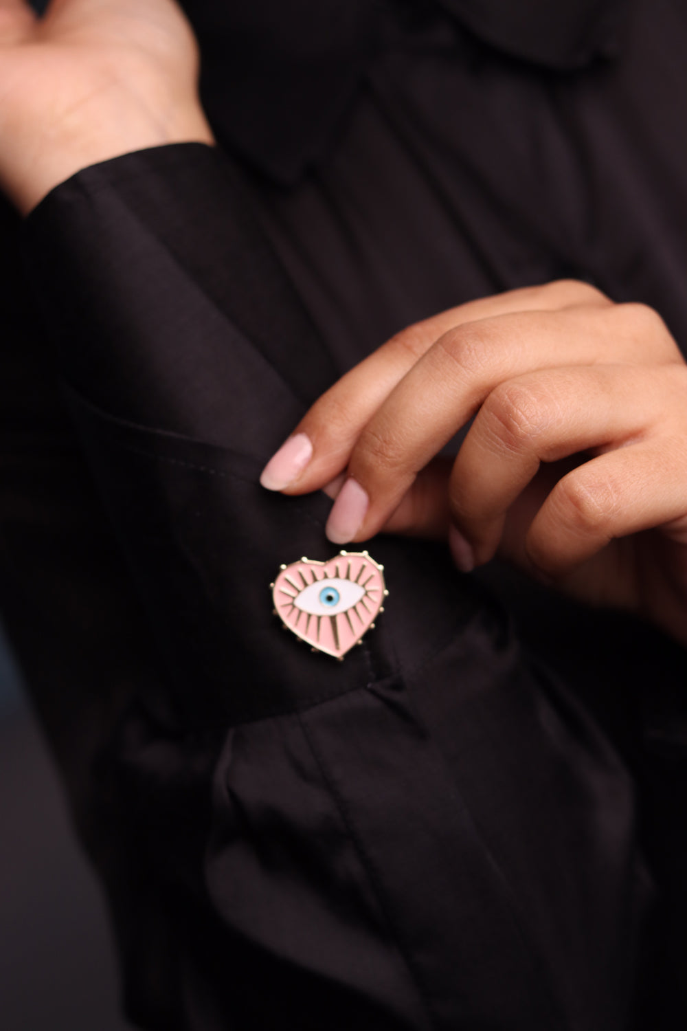 Evil Eye Button Cover- Set of 6