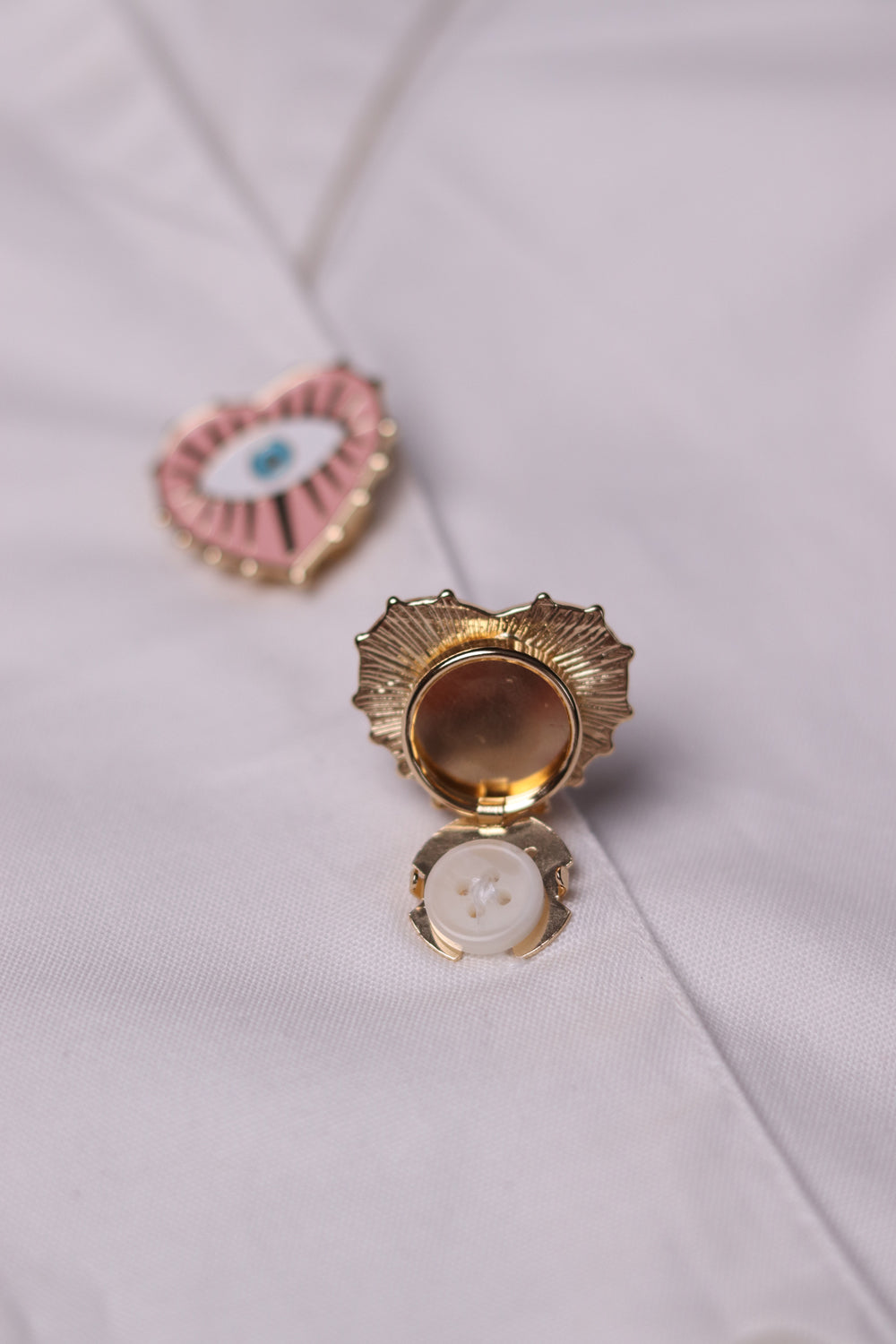 Evil Eye Button Cover- Set of 6