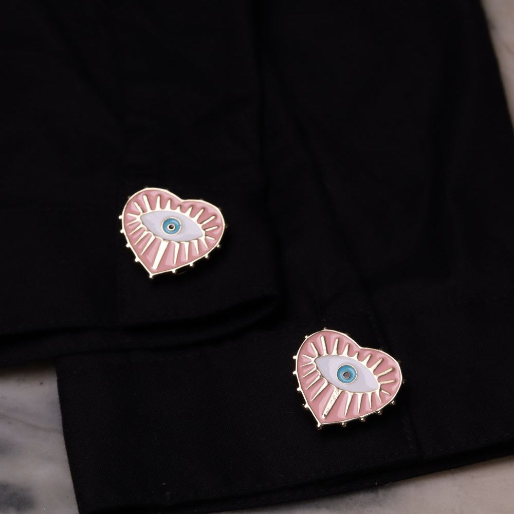 Evil Eye Button Cover- Set of 6